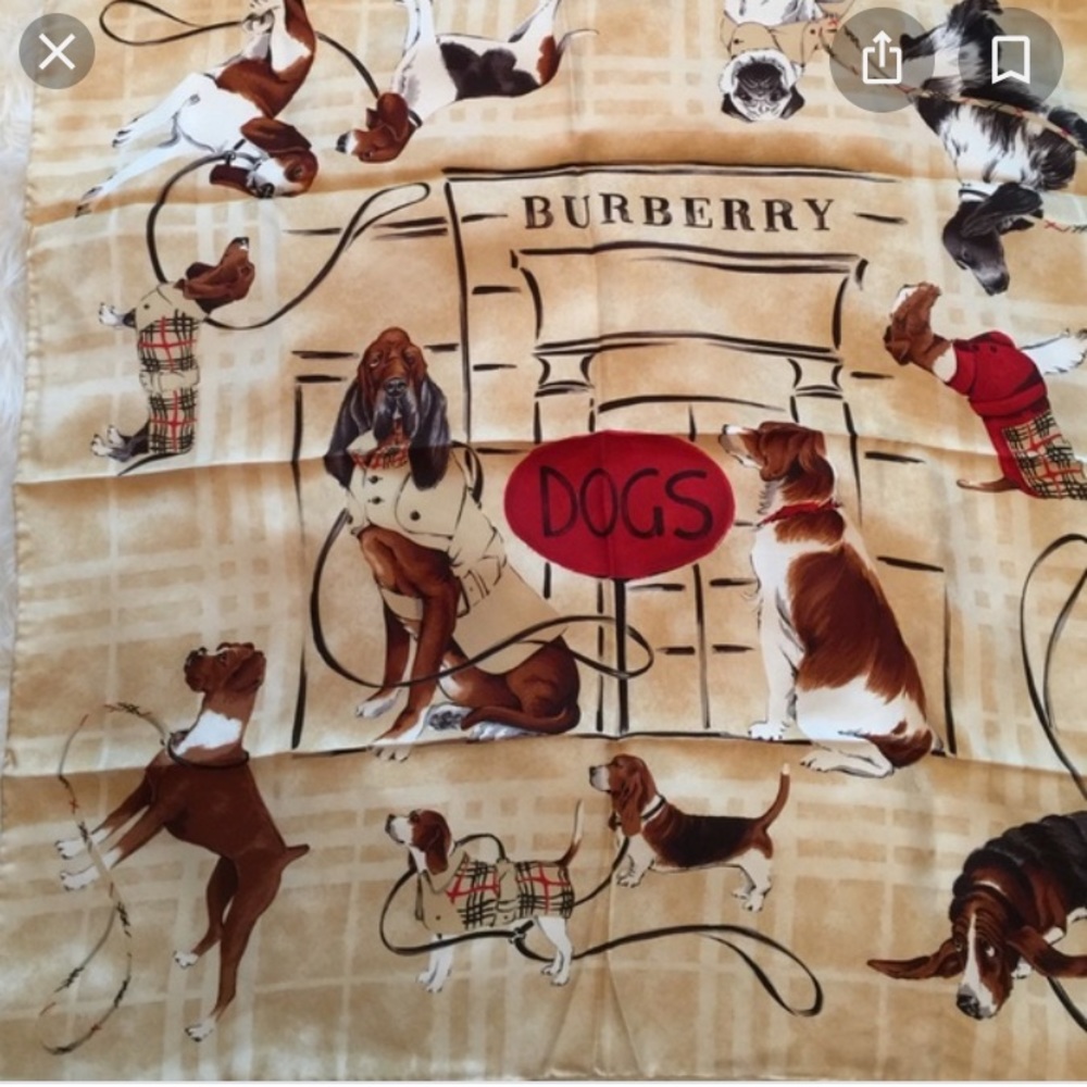 COPY - Authentic Burberry Silk Dog Scarf